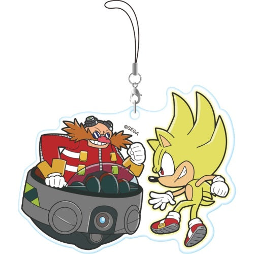Sonic The Hedgehog Chokokawa Twin Strap Sega Acrylic 2.5-Inch Key Chain