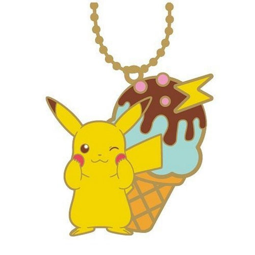 Pokemon Pikachu Sweets Stained Glass Ball Chain Key Chain