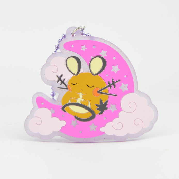 Pokemon Electric Series SK Japan Glitter Rubber Key Chain Pokemon Electric Series SK Japan Glitter Rubber Key Chain