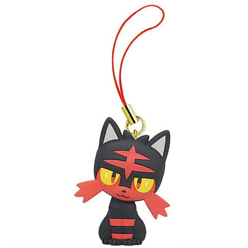 Pokemon Fire Type Petanko Mascot Takara Tomy 1-Inch Key Chain