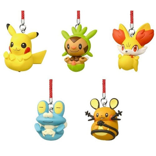 Pokemon Takara Tomy Arts Round Netsuke Strap Key Chain