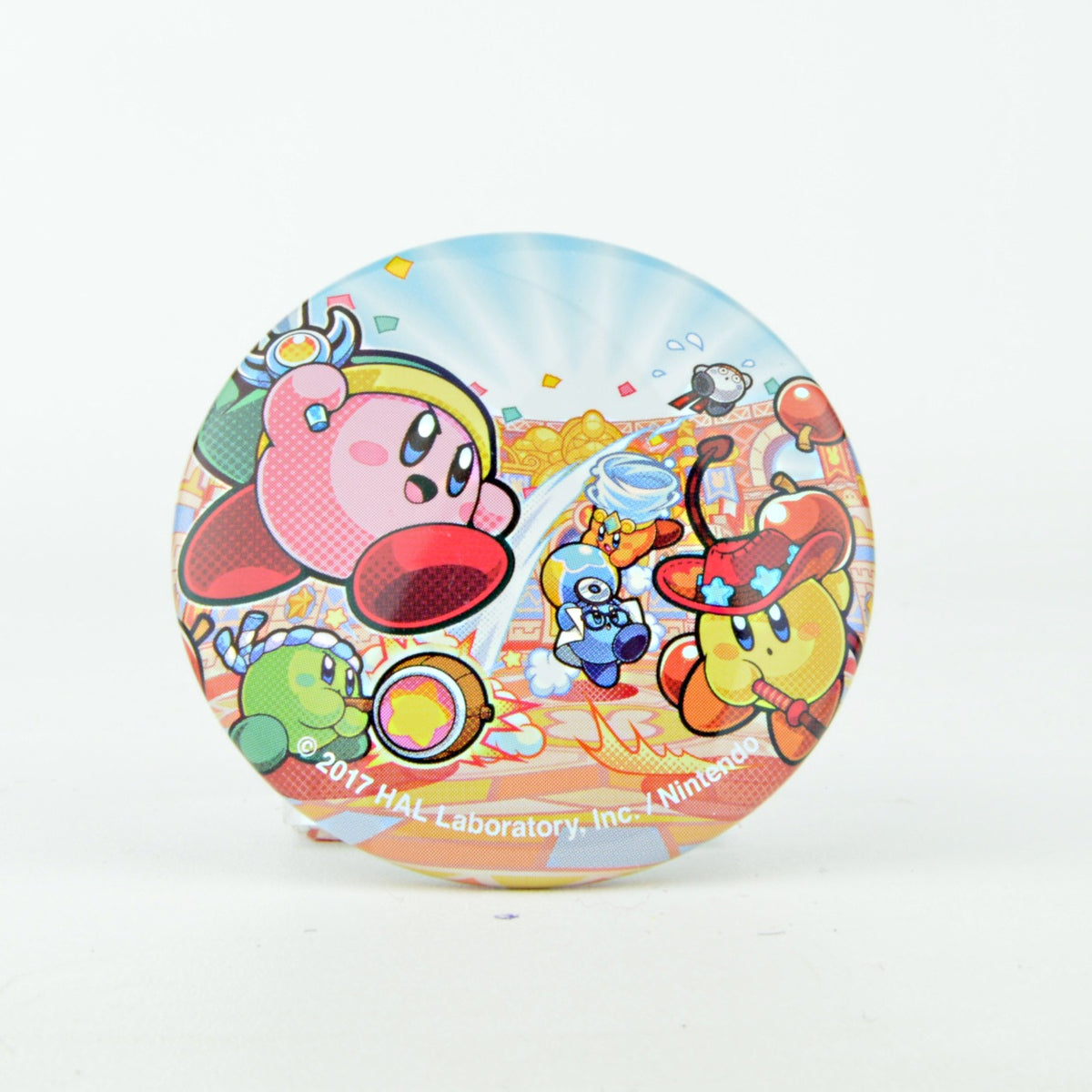 Nintendo Kirby Battle DX Takara Tomy Round Can Badge Pin