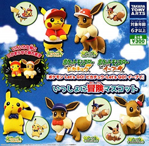 Pokemon Let's Go Eevee Adventure Mascot Takara Tomy Mini-Figure