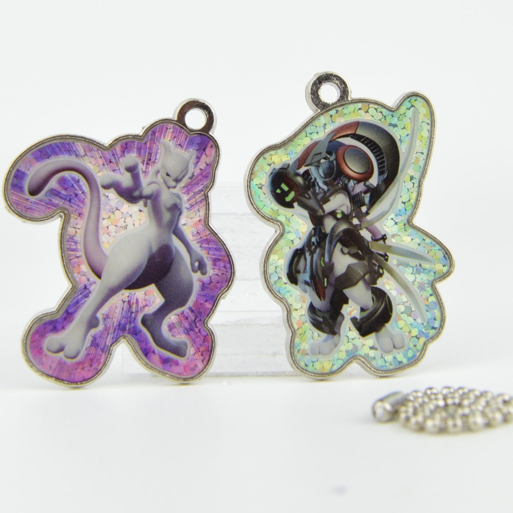 Pokemon Mewtwo Strikes Back EX Metal Charm Mascot Key Chain