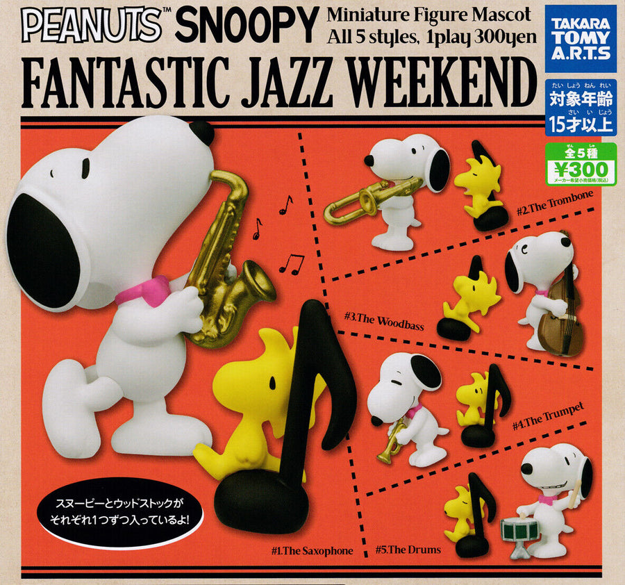 Peanuts Snoopy Fantastic Jazz Weekend Takara Tomy 1.5-Inch Mini-Figure