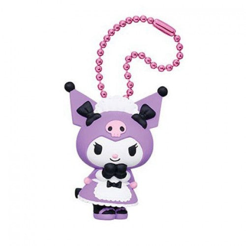 Sanrio My Melody And Kuromi Lolita Dolly Ball Chain Takara Tomy 1-Inch Key Chain