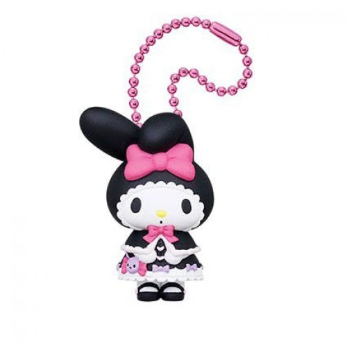 Sanrio My Melody And Kuromi Lolita Dolly Ball Chain Takara Tomy 1-Inch Key Chain