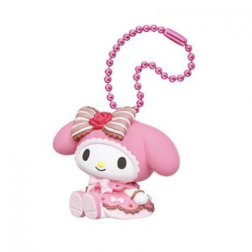 Sanrio My Melody And Kuromi Lolita Dolly Ball Chain Takara Tomy 1-Inch Key Chain