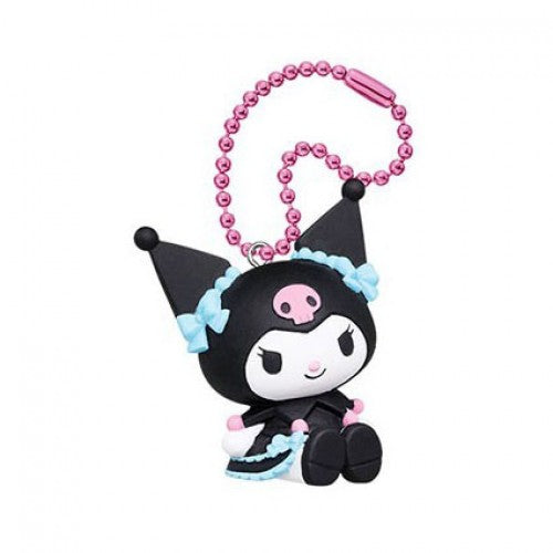 Sanrio My Melody And Kuromi Lolita Dolly Ball Chain Takara Tomy 1-Inch Key Chain