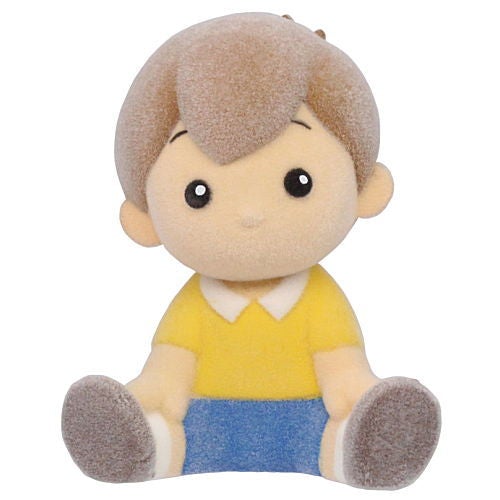 Disney Winnie The Pooh Flocked Fuzzy Figure Takara Tomy 2-Inch Mini-Figure