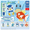 Pokemon Water Type Petanko Mascot Takara Tomy 1-Inch Key Chain