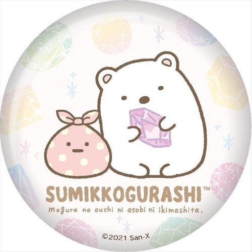 San-x Sumikko Gurashi Glitter Can Badge Twinkle 3-Inch Collectible Pin