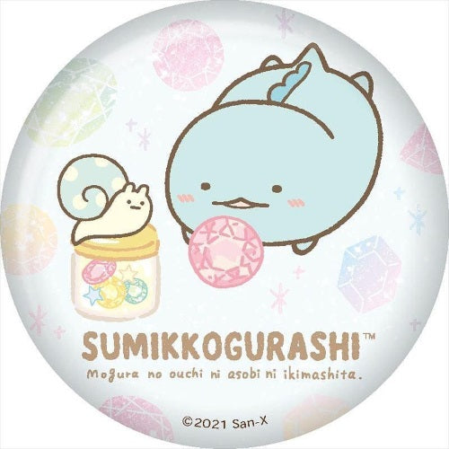 San-x Sumikko Gurashi Glitter Can Badge Twinkle 3-Inch Collectible Pin