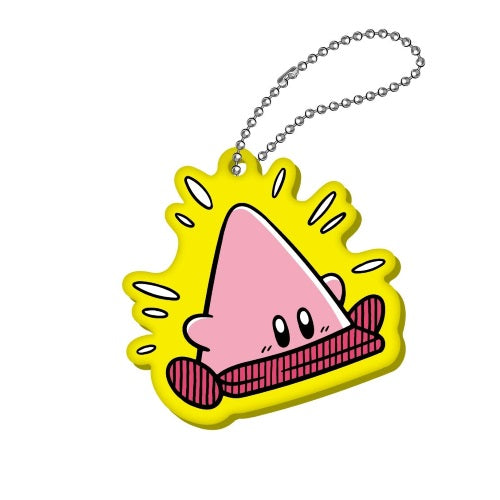 Kirby Of The Stars Comic Panic Rubber Mascot Twinkle 1.5-Inch Key Chain