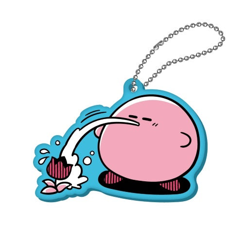 Kirby Of The Stars Comic Panic Rubber Mascot Twinkle 1.5-Inch Key Chain