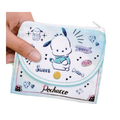 Sanrio Pochacco Zippered Cloth Pouch Yumeya 6-Inch Collectible